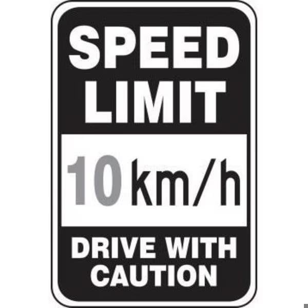 Accuform SPEED LIMIT SIGN SPEED LIMIT KMH FRR4395RA FRR4395RA - main